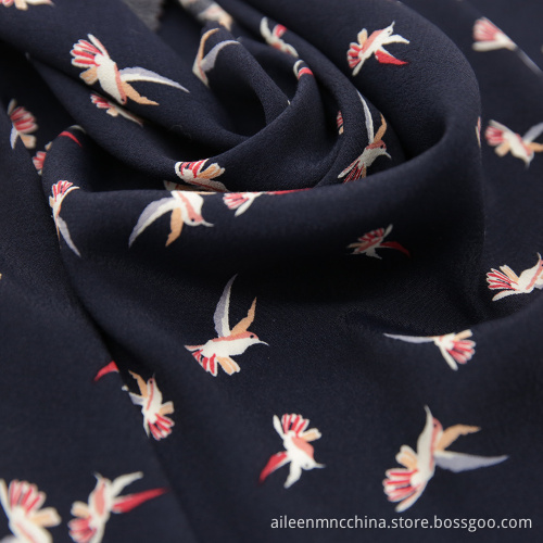 viscose rayon reactive print fujet crepe Fabric